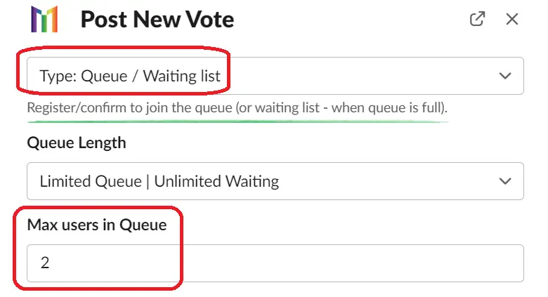 Use MegaVote’s Queue/Waiting List