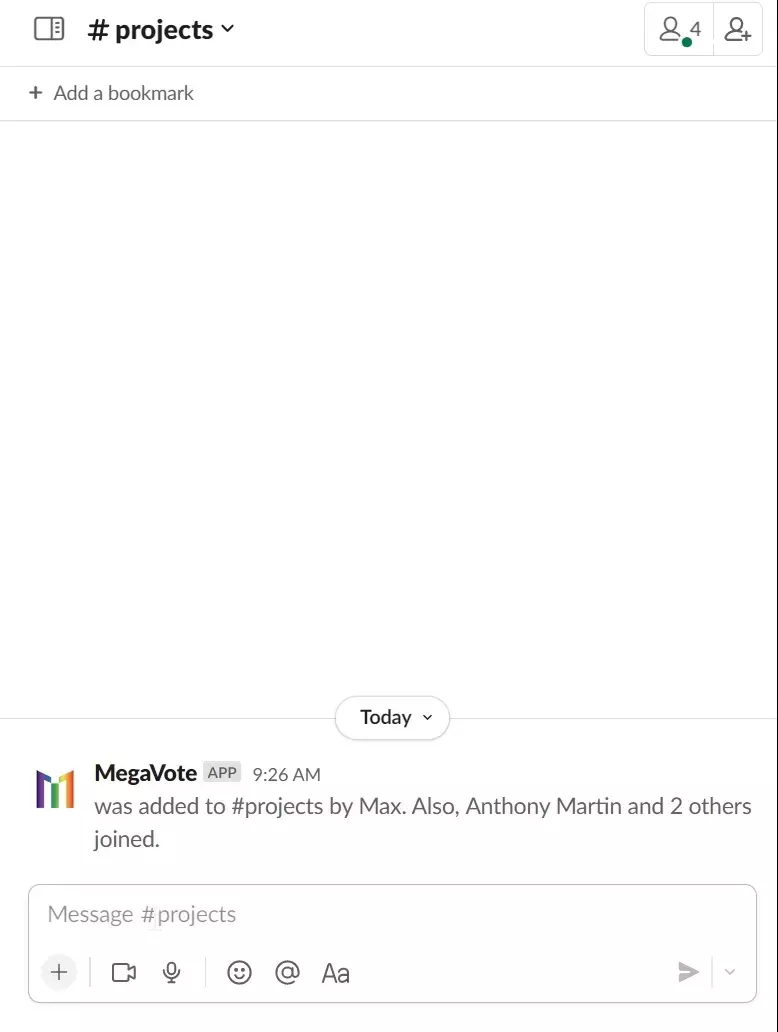 Create a poll in Slack with a shortcut